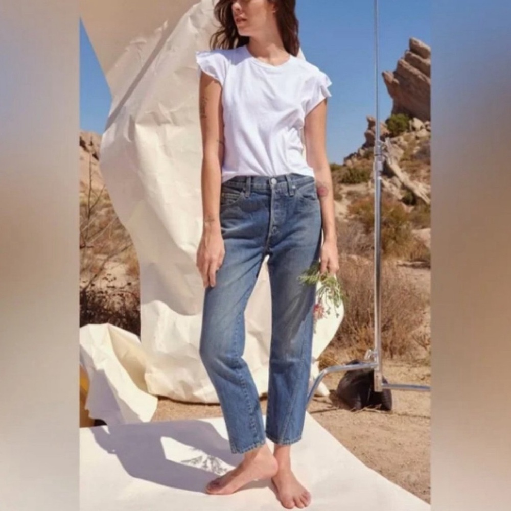 Amo Loverboy High Rise Twist Seam Jeans In Smitten